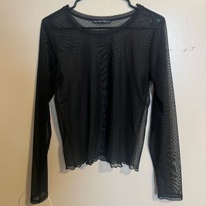Sheer Abercrombie & Fitch long sleeve